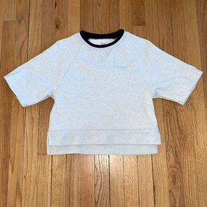 Madewell cropped short sleeve sweatshirt